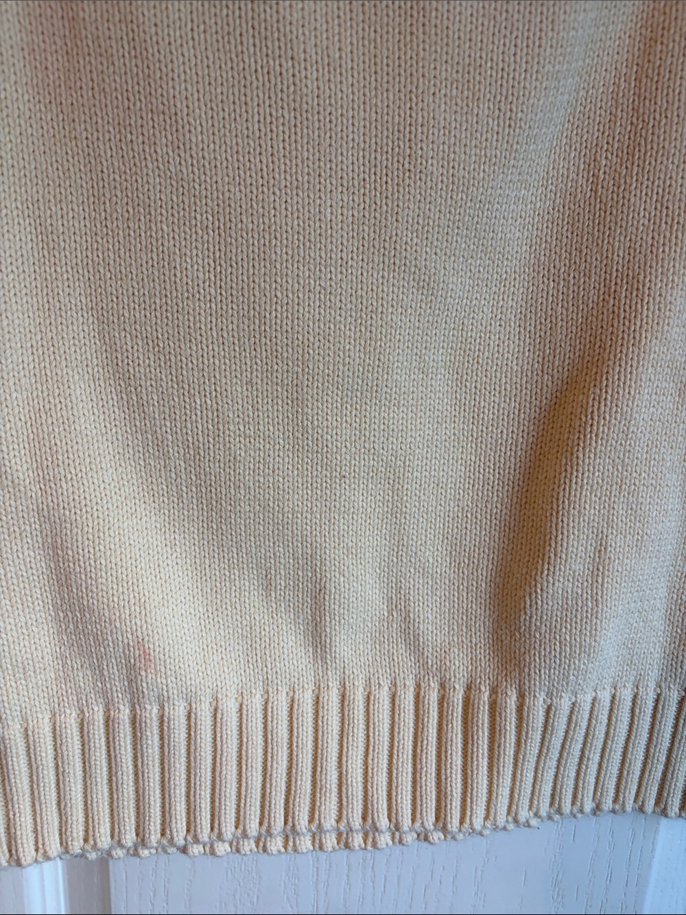 St. John's Bay Cream Ribbed Knit Vest - Picture 5 of 5